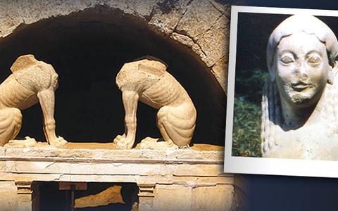 Σφίγγες που βρέθηκαν στην Αμφίπολη και αλλού
